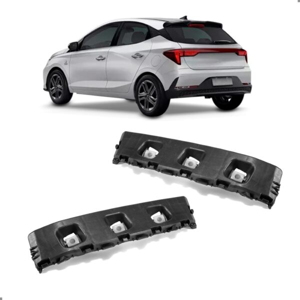 Par Suporte Guia Parachoque Hb20 2020 A 2022 Hatch Traseiro