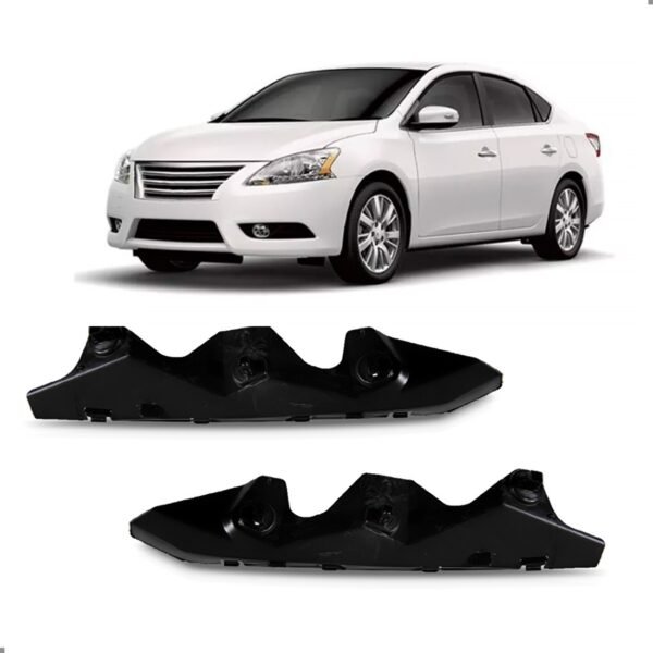 Par Suporte Guia Parachoque Sentra 2008 A 2013 Dianteiro