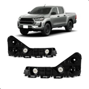 Par Suporte Guia Parachoque Hilux 2022 Dianteiro