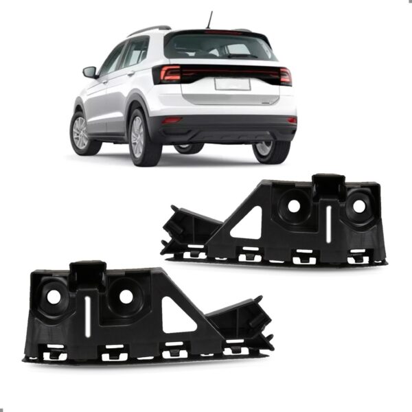 Par Suporte Guia T-cross 2019 20 A 2024 Parachoque Traseiro