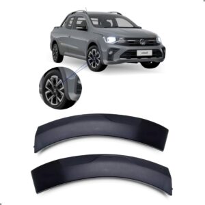 Par Moldura Alargador Parachoque Para Saveiro G8 2023 A 2025