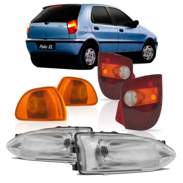 Kit Farol Palio + Sinaleira + Lanterna Traseira 96 97 98 99