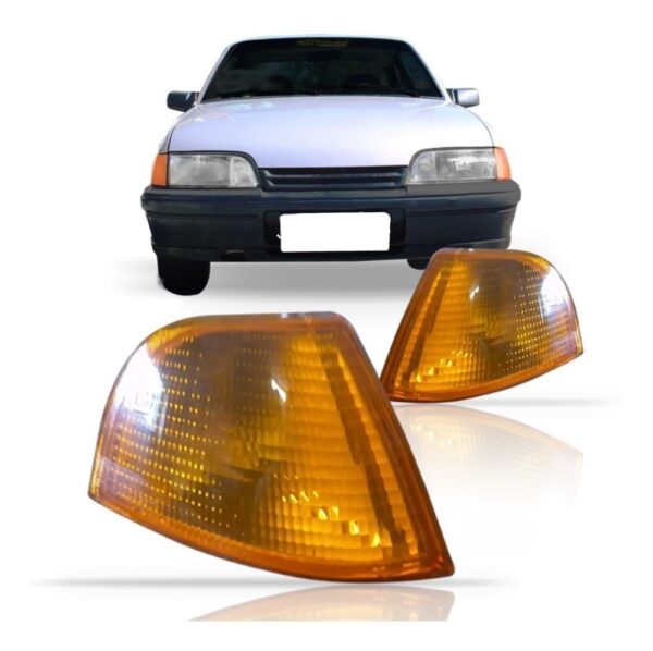 Par Lanterna Dianteira Sinaleira Monza 91 A 97 Ambar  Âmbar