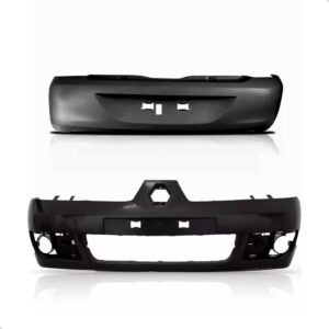 Jogo Parachoque Dianteiro Traseiro Clio 06/12 Hatch C/furo Preto