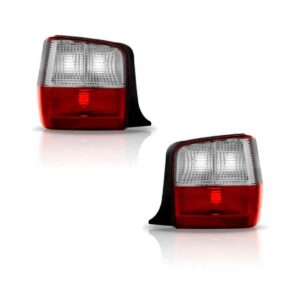 Par Lanterna Traseira Uno Mille Fire Economy 2004 A 2013 Ambos Lados Vermelho