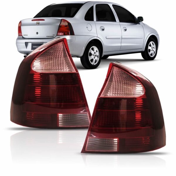 Par Sinaleira Corsa Sedan 2003 2004 2005 2006 2007 Ré Rosa Vermelho