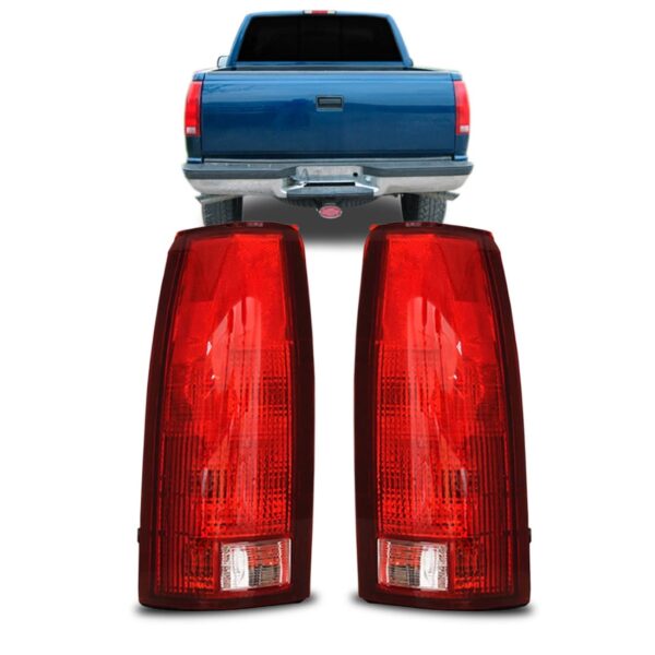 Par Sinaleira Traseira Silverado 1997 98 99 00 01 02 03 Vermelho
