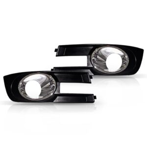 Par Grade Tela Moldura Parachoque Milha Stilo 2008 2009 Preto