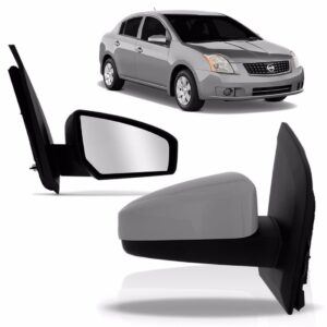 Par Retrovisor Sentra 2007 2008 2009 Eletrico Capa Preta
