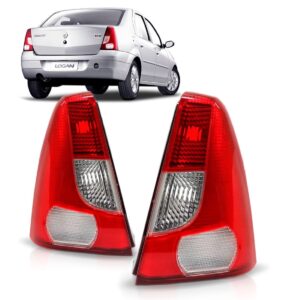 Par Lanterna Traseira Logan Renault 2007 2008 2009 2010 Esquerdo E Direito