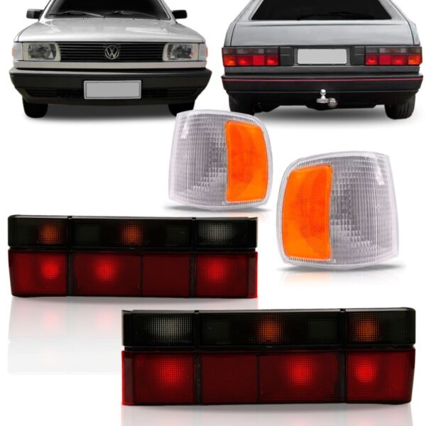 Kit Lanterna Para Voyage 1987 A 1994 Fume + Par Pisca Seta