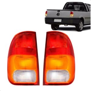 Par Lanterna Traseira Para Saveiro Gii 1997 A 2005 Tricolor