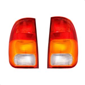 Par Lanterna Traseira Para Saveiro Gii 1997 A 2005 Tricolor