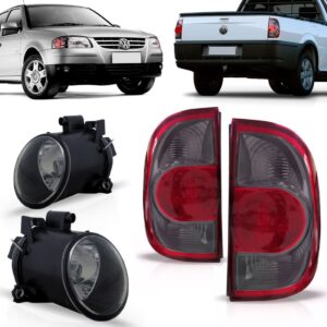 Kit Sinaleira Com Milha Saveiro G4 06 07 08 09 10 11 Fumê Fumê