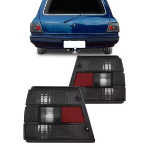 Par Sinaleira Farol Traseira Caravan 1980 A 1992 Fumê Esquerdo E Direito