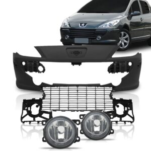 Kit Parachoque Para 307 07 A 12 Grade Faróis Milha 1a Linha