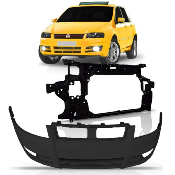 Parachoque Dianteiro + Painel Frontal Stilo 03/11 1a Linha