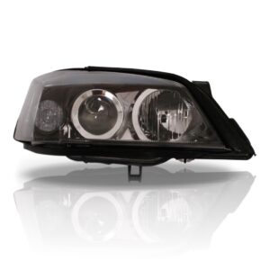 Kit Farol Mascara Negra Fume + Grade Astra 2003 A 2012