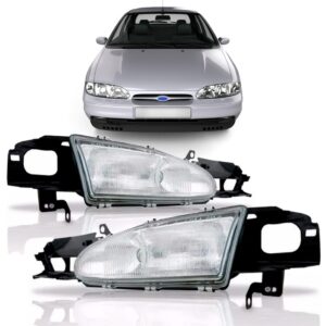 Par Farol Para Mondeo 93 94 95 96 Sedan Perua Sw Direito E Esquerdo