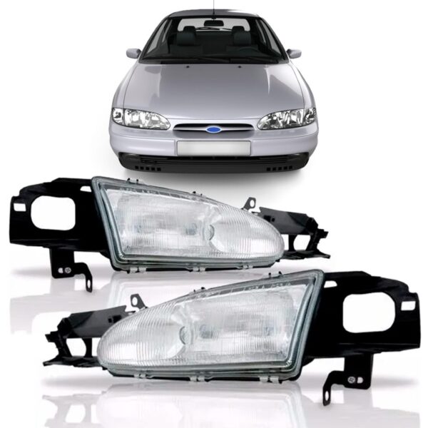Par Farol Para Mondeo 93 94 95 96 Sedan Perua Sw Direito E Esquerdo