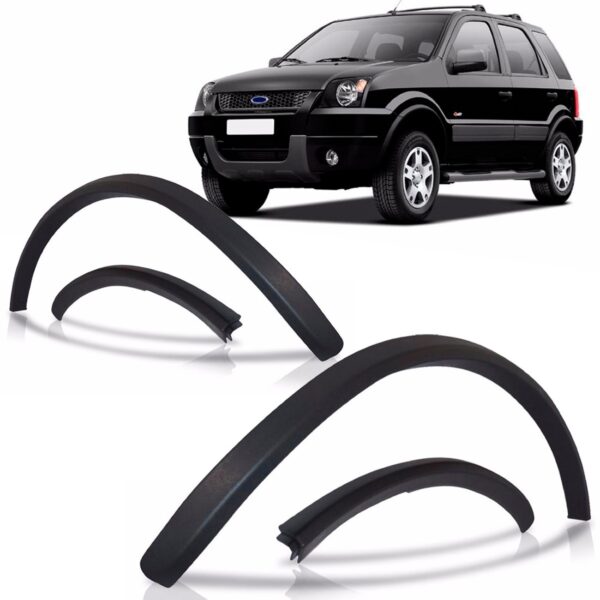 Par Moldura Paralama Ecosport Dianteira 2003/2012 C/garantia