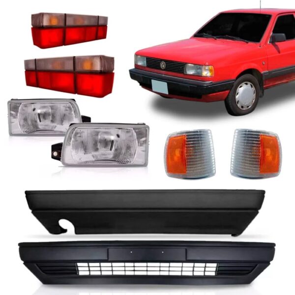 Kit Gol 91 A 94 Farois + Lanternas + Parachoques + Sinaleira Carrara