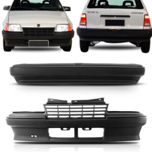 Kit Parachoque Kadett 89 Até 1995 Preto Dianteiro E Traseiro