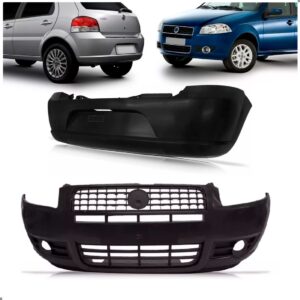 Kit Envolvente Palio G4 2008 A 2011 Dianteiro E Traseiro Preto