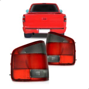 Par Lanterna Para Para S10 Pickup 1995 A 1999 Fumê Acrílico Ambos Lados