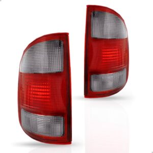 Par Lanterna Para Para S10 Pickup 1995 A 1999 Fumê Acrílico Ambos Lados