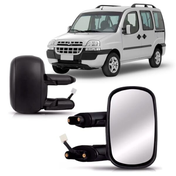 Par Retrovisor Doblo 2002 03 04 05 06 07 08 09 Eletrico