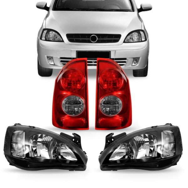 Kit Farol E Sinaleira Montana Sport 03/10 Cromado Ambos Lados