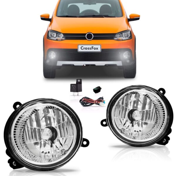 Kit Farol Milha Gol Rallye Saveiro 10 A 13 Crossfox 10 A 14