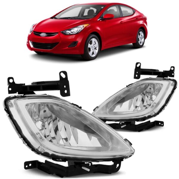Par Farol Milha Auxiliar Elantra Ano 2011 2012 2013
