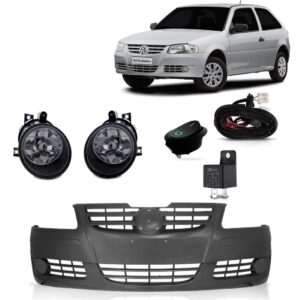 Parachoque Gol Saveiro G4 06/09 Com Kit De Milhas 1a Linha