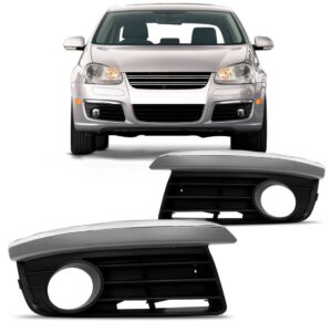 Par Moldura Milha Jetta 07/10 C/aux Friso Cromado Preto