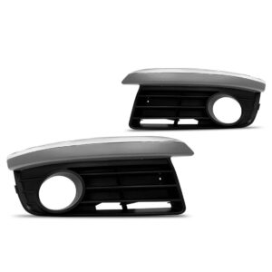 Par Moldura Milha Jetta 07/10 C/aux Friso Cromado Preto