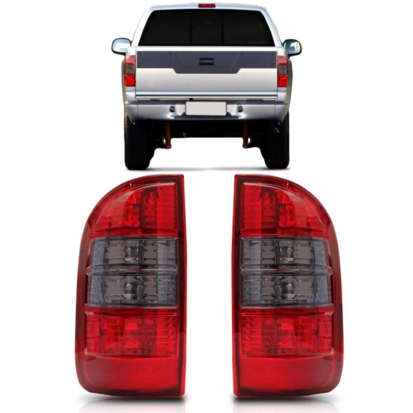 Par Sinaleira Traseira S10 2009 2010 2011 Fume Escura