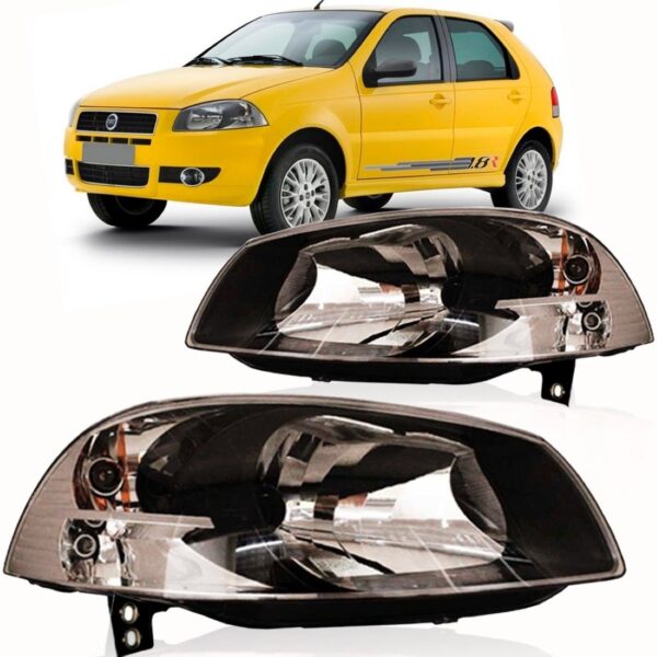 Par Farol Palio 2009 2008 Siena 2010 2011 Fume Mascara Negra Direito E Esquerdo