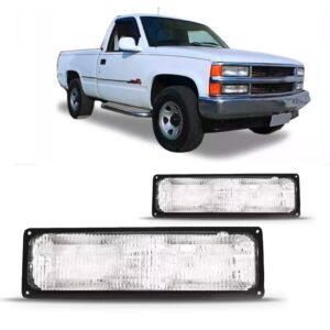 Par Sinaleira Seta Silverado 1997 A 2003 Inferior Cristal