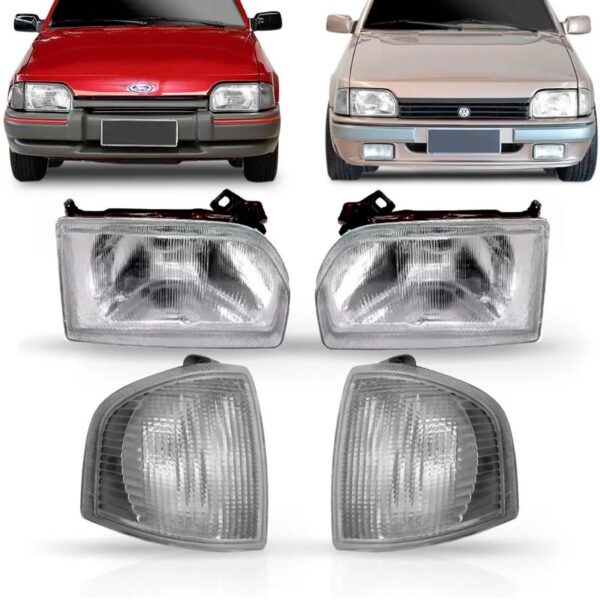 Kit Farol Escort 1987 88 89 90 1991 1992 Hobby L Gl Apollo