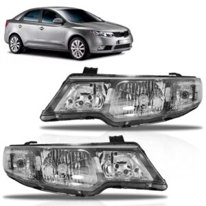 Par Farol Compativel Com Kia Cerato 2009 2010 A 2013 Cromado Direito E Esquerdo
