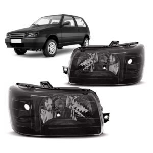 Par Farol Uno 2004 A 2014 Mascara Negra Pisca Preto