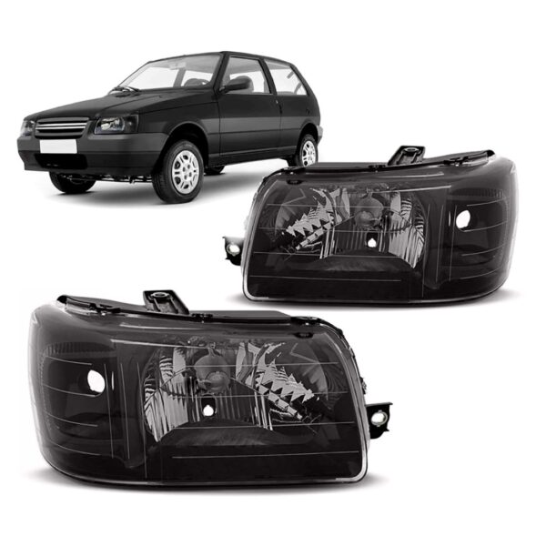 Par Farol Uno 2004 A 2014 Mascara Negra Pisca Preto