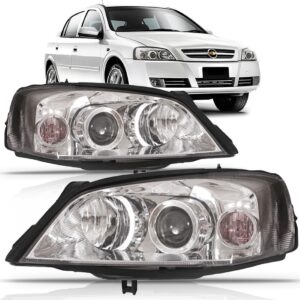 Par Farol Astra Sedan Hatch 2003 A 2012 Foco Duplo Cromado