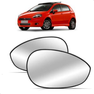 Par Lente Retrovisor Punto / Linea 2008 A 2016 Com Base