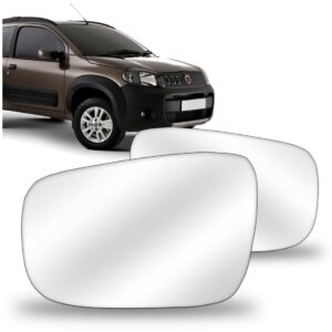 Par Lente Retrovisor Uno Way 2010 2011 2012 2013 Com Base
