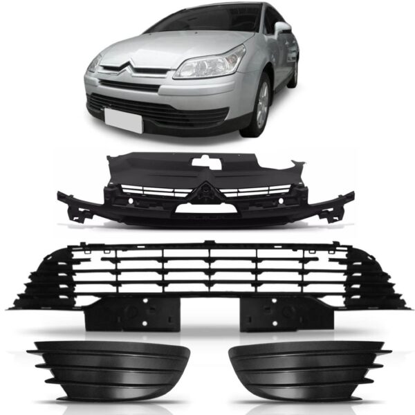 Kit Grade C4 Pallas Hatch Superior E Inferior Sem Furo Milha