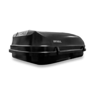 Kit Travessa Zafira Larga Preta Com Maleiro 600 Litros Preto