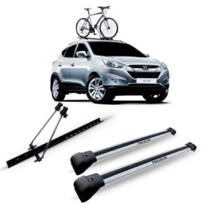 Travessa Teto Ix35 2012 A 2016 Prata + Suporte Bike Plata
